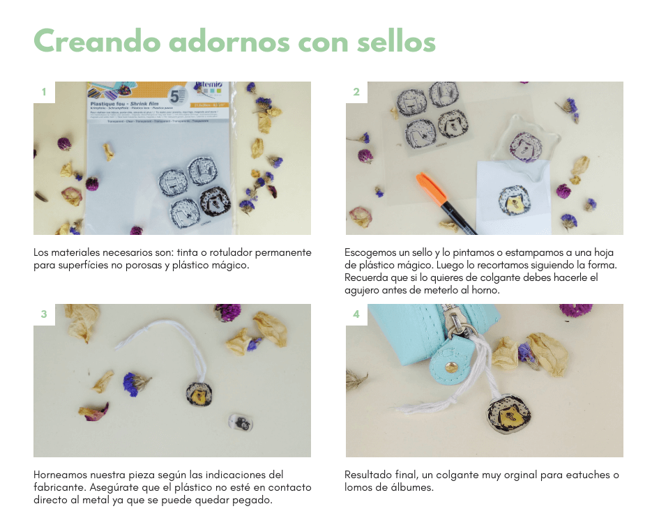 ideas aprovechar sellos plástico mágico