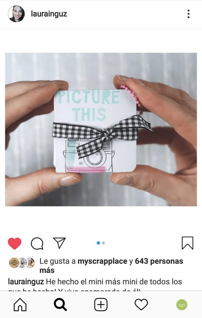 Mini álbum de scrapbook `por Laura Inguz