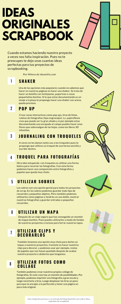 ideas originales para scrapbooking
