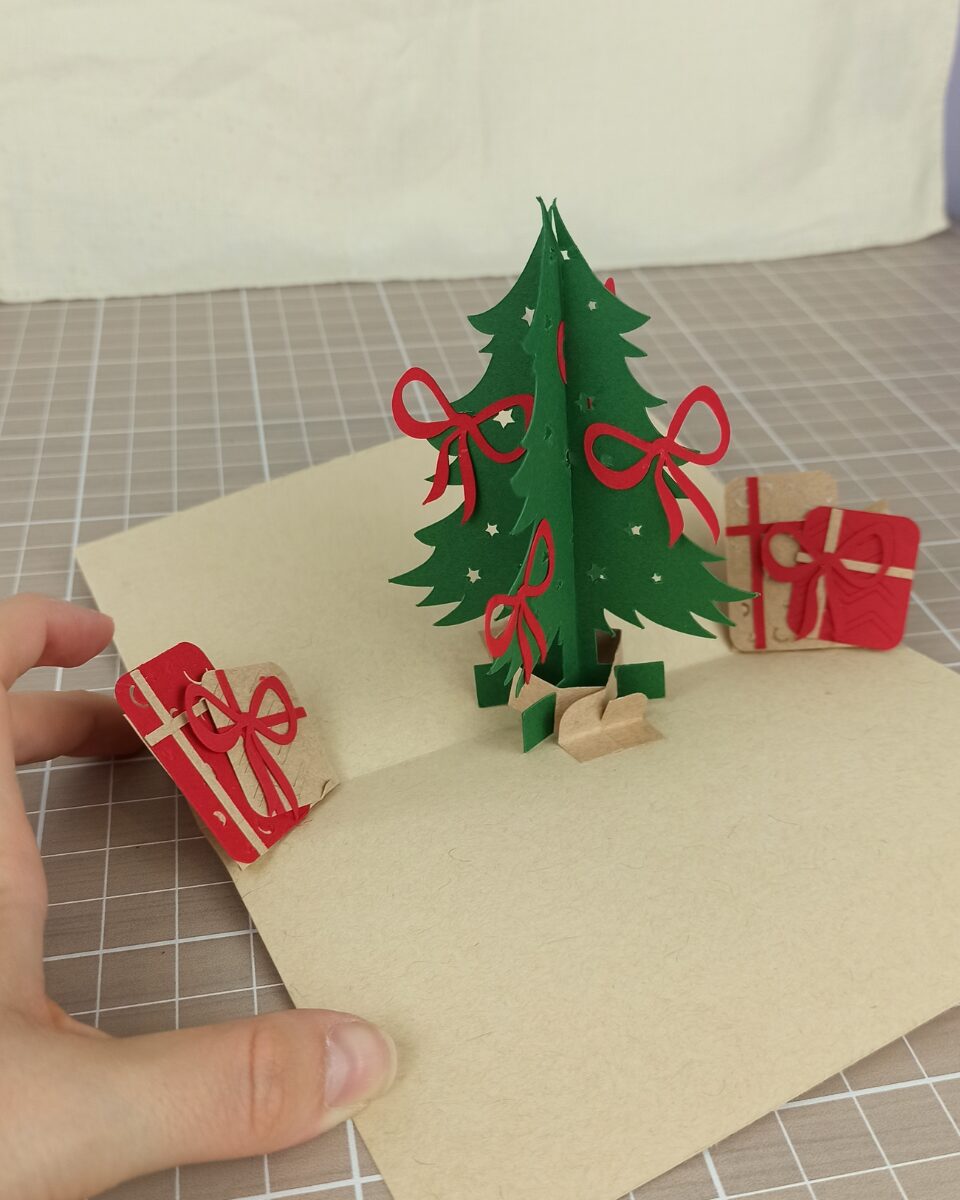 Troquel abeto navidad pop up - Imagen 2