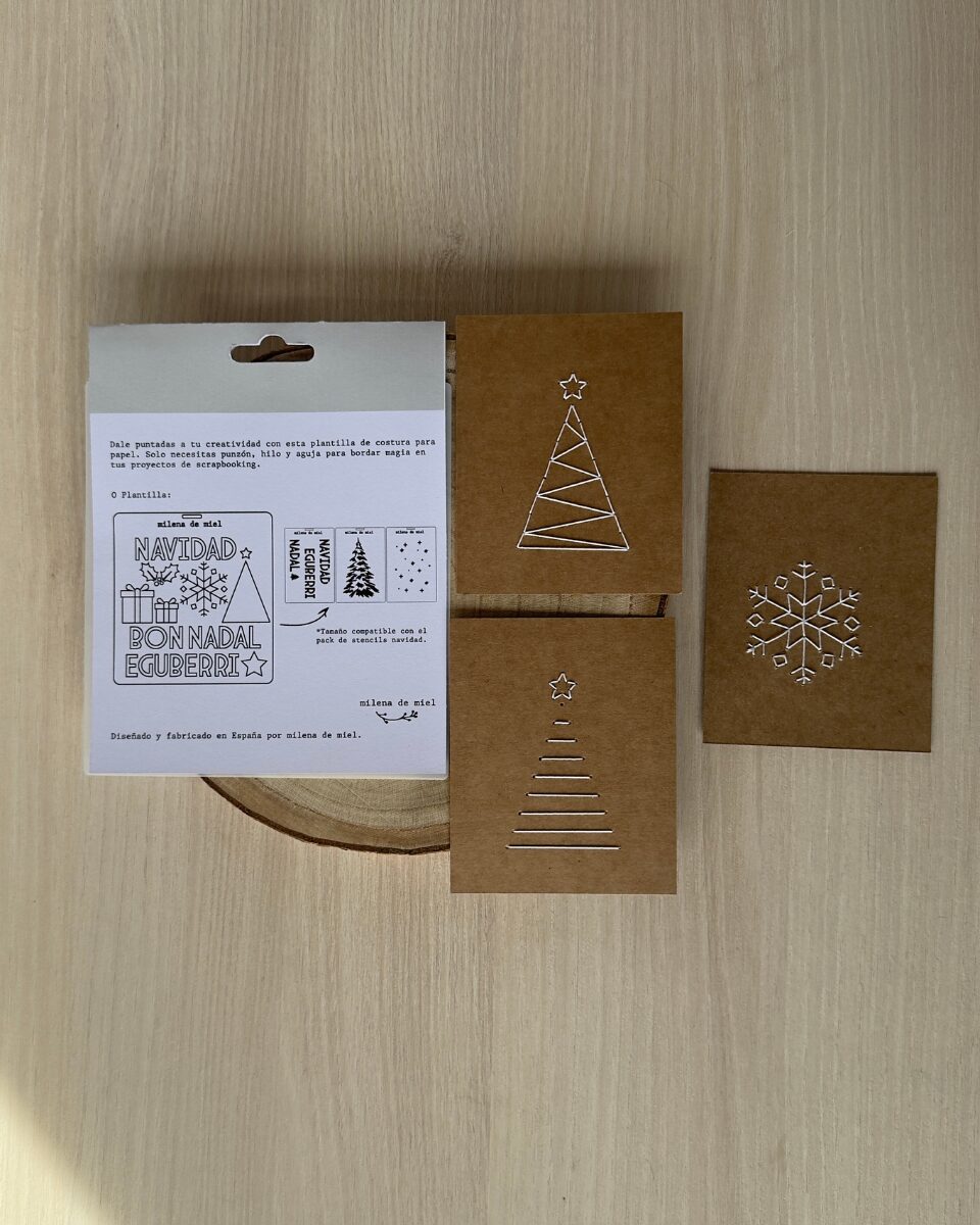 STENCIL NAVIDAD COSTURA