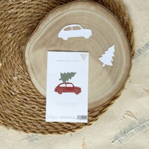 Troquel coche Navidad