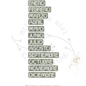 TROQUEL MESES MARCADOS