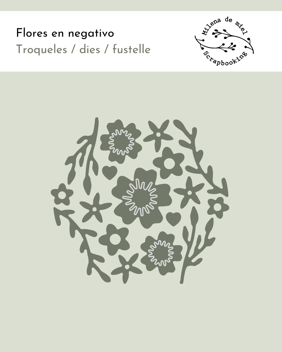 TROQUEL FLORES NEGATIVO - Imagen 2