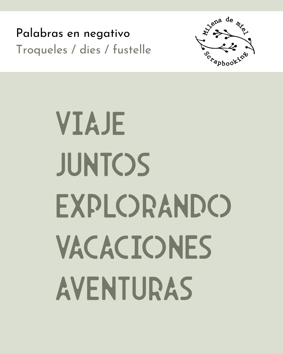 TROQUEL PALABRAS NEGATIVO 2 - Imagen 5